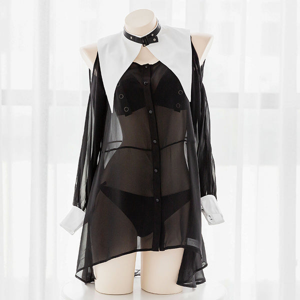 Sexy nun uniform shirt underwear set yc23237