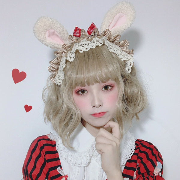 lolita cute rabbit ear cos hair accessories yc23320