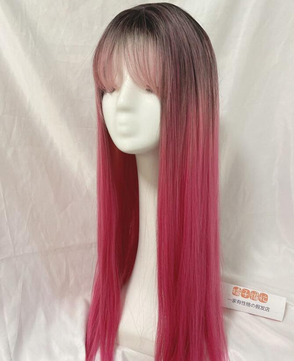 Harajuku gradient long wig yc23103