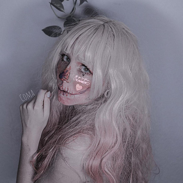 lolita grey pink wig yc22348