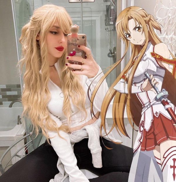 lolita cute gold long wig yc23114
