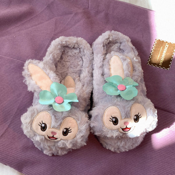 Cute rabbit warm slippers YC23945