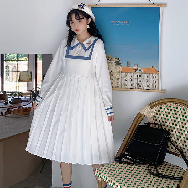 Japanese pleated jk sailor dress yc23826