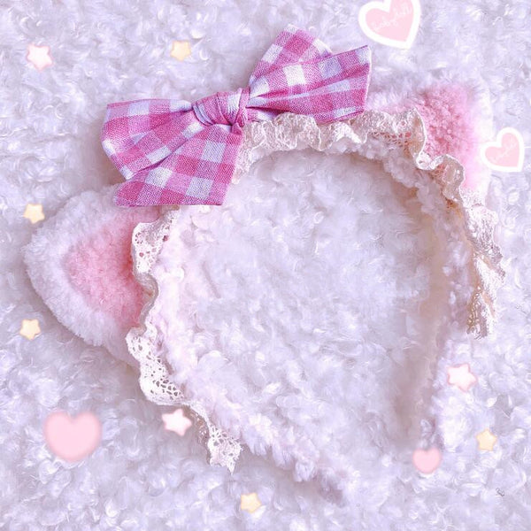 Cute plush ear headdress yc23224