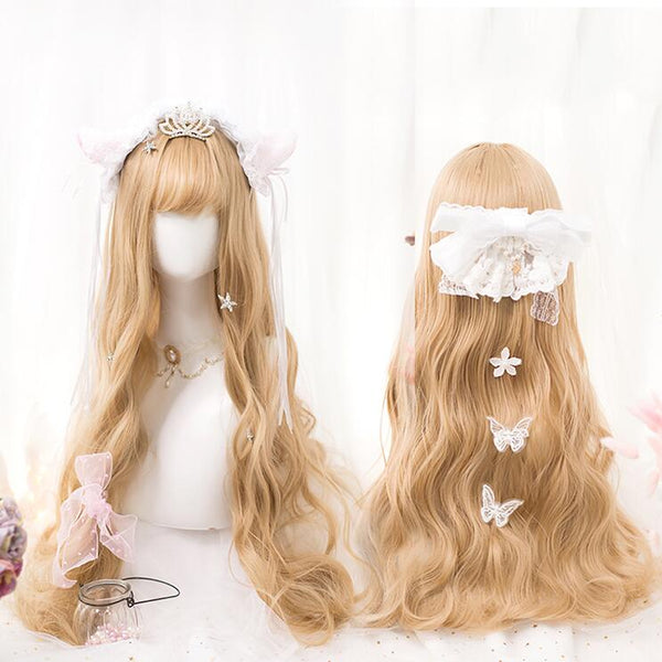 lolita cute gold long wig yc23114