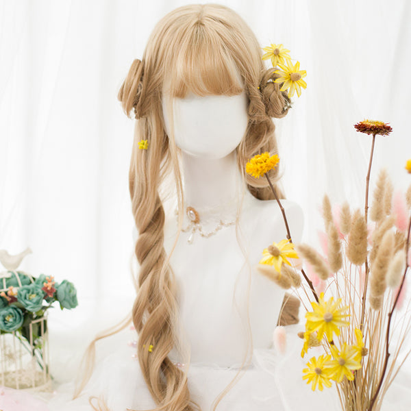 lolita cute gold long wig yc23114