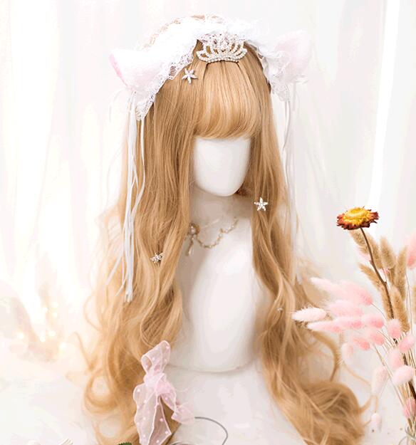 lolita cute gold long wig yc23114