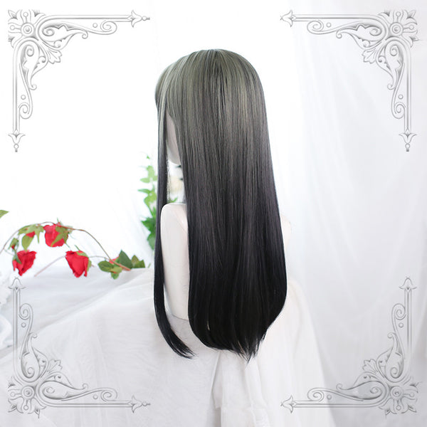 Lolita grey black wig YC24083