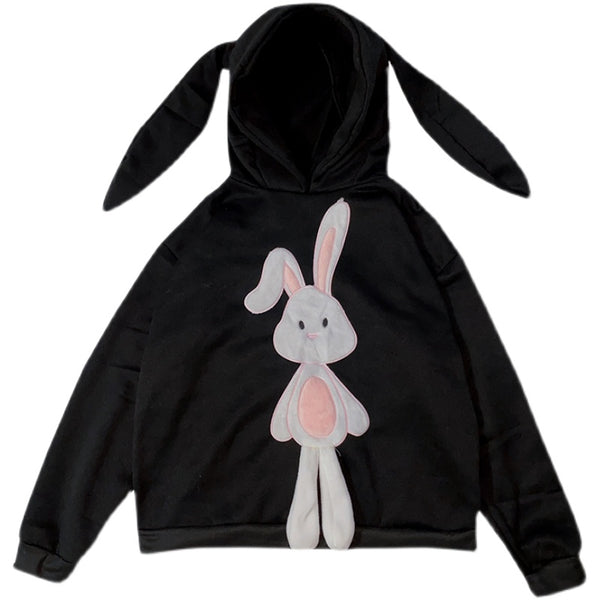 Cartoon bunny ears Hooded sweater YC23981