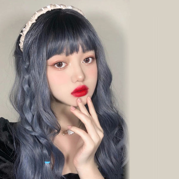 Lolita blue Curly wig YC23978