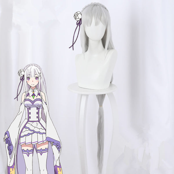 Re: Life in a Different World from Zero Emilia cosplay wig YC23886