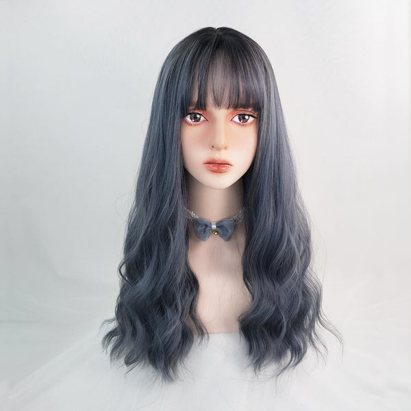 Lolita blue Curly wig YC23978