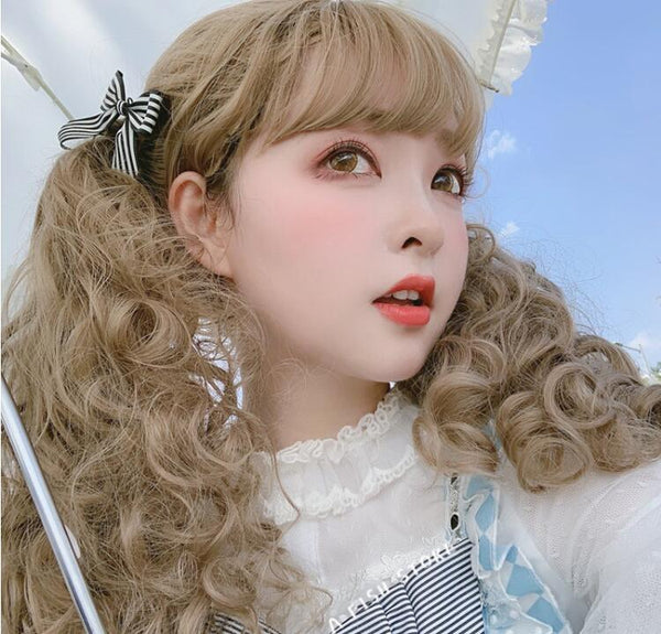 lolita mid-length curly wig yc23721