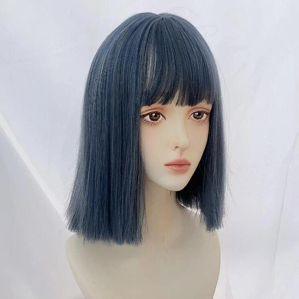 Fashion blue gray wig yc23650