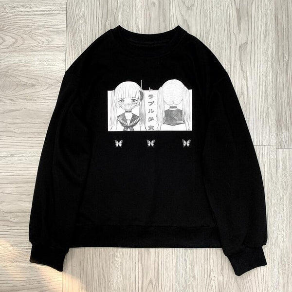 Fashion Japanese printed autumn/winter sweatshirt yc23577
