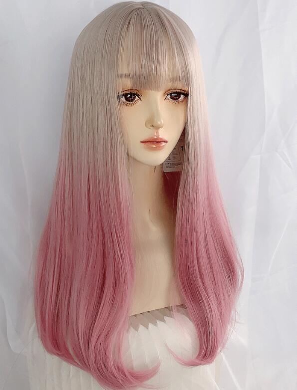 lolita fashion gradient long wig yc23656