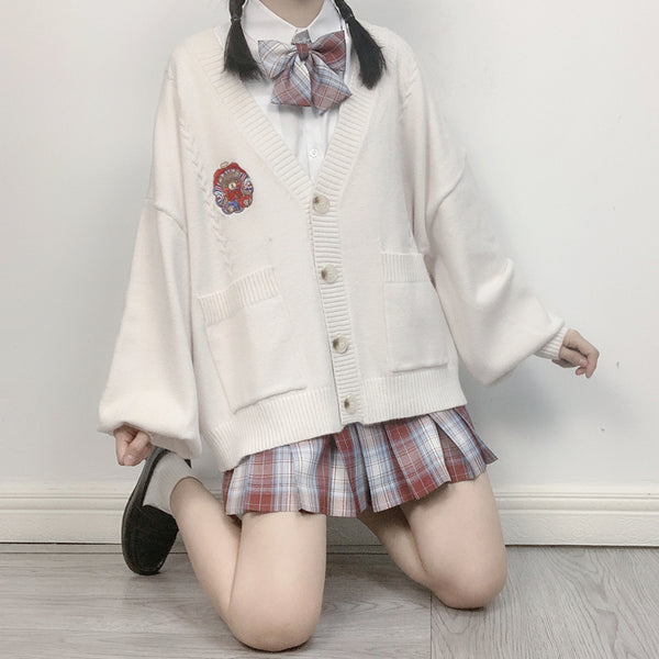 Japanese v-neck cardigan sweater yc23661