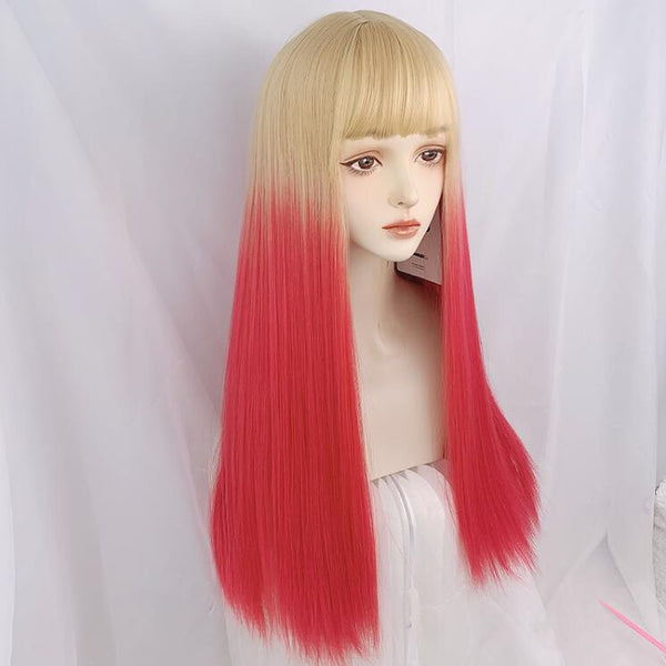Fashion sweet gradient wig yc23627