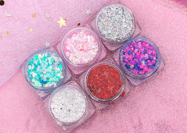 Star glitter glitter (6 boxes) YC21903