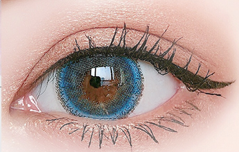 Blue  contact lens (Two piece)  YC21209