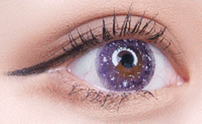 Second generation Galaxy purple contact lenses (two pieces) YC21913