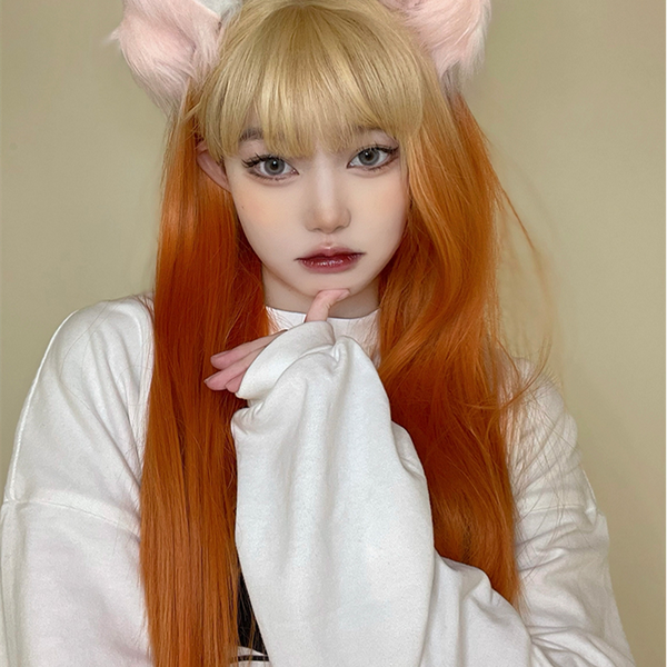 Harajuku gradient orange wig YC24187