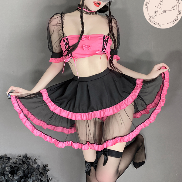 Softgirl halloween mesh set yc24771