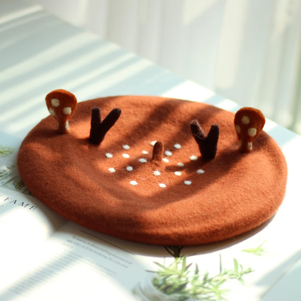 Cute Deer horns beret yc23029