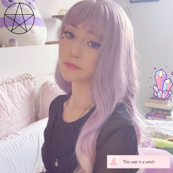 Harajuku Lolita purple cos wigs YC20153