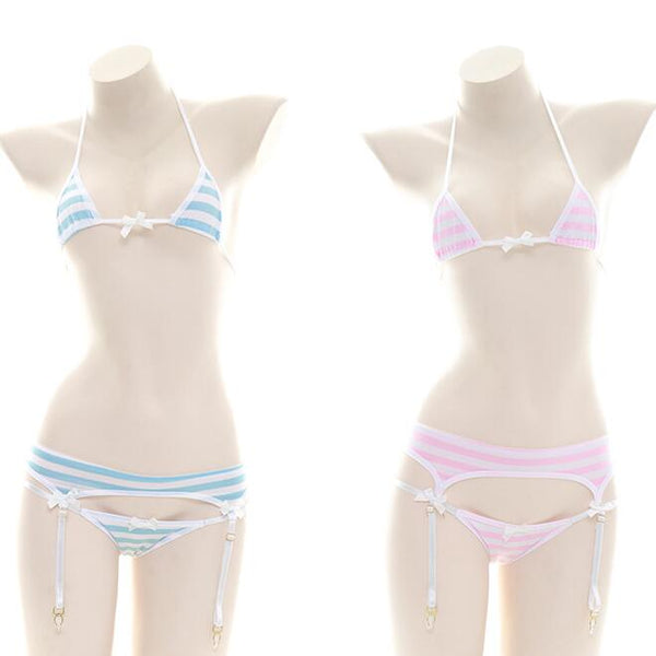 sexy style cute striped bikini set yc23368