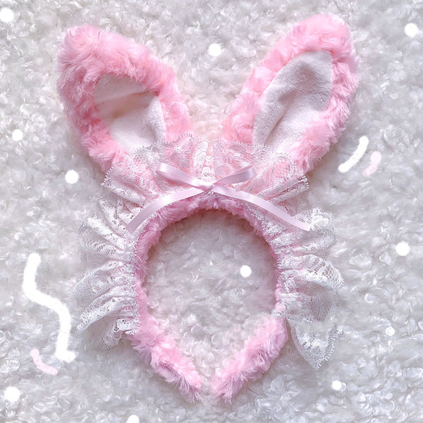 lolita lace bowknot rabbit ear headdress yc23229