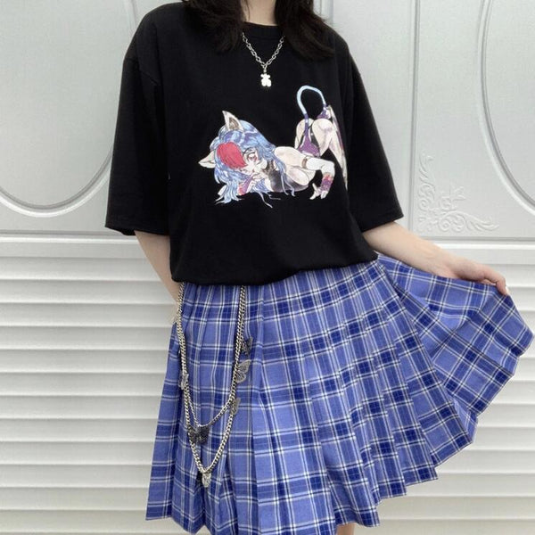 JK uniform plaid skirt yc23137