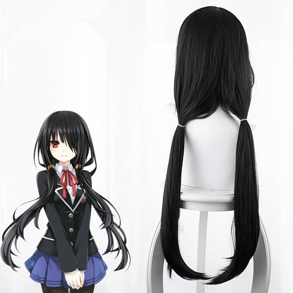 Tokisaki Kurumi black wig yc23035