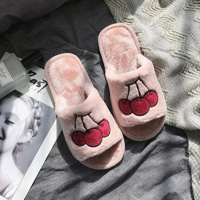 Cute fruit cotton slippers yc21048