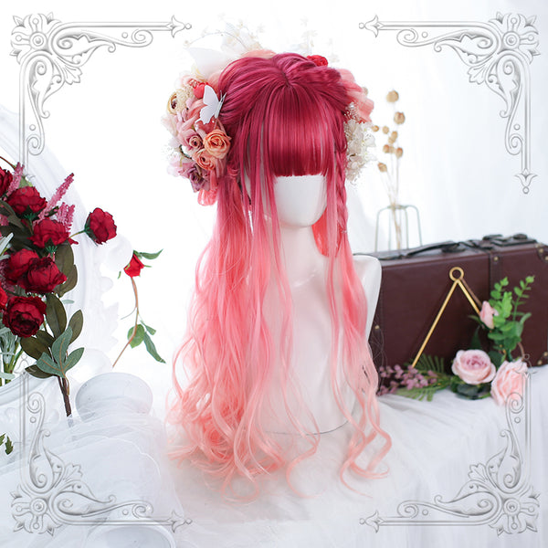 Japanese Harajuku Gradient Curly Wig yc23685