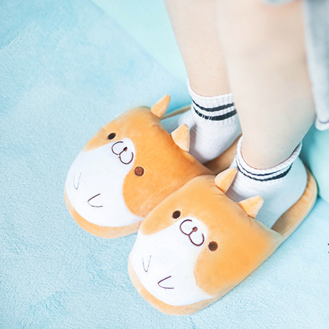 Cute dog cotton slippers yc20627