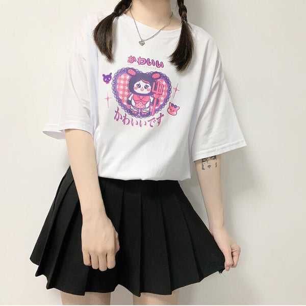 Japanese cartoon short-sleeved T-shirt YC24126