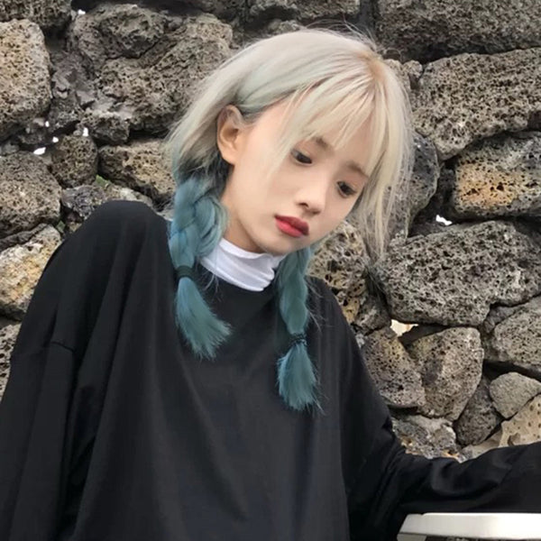 Harajuku fashion natural gradient wig yc23645