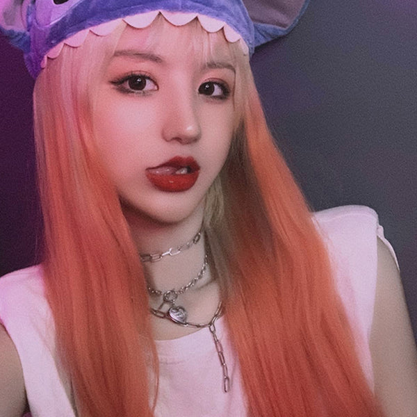 lolita daily gold orange gradient wig yc23564
