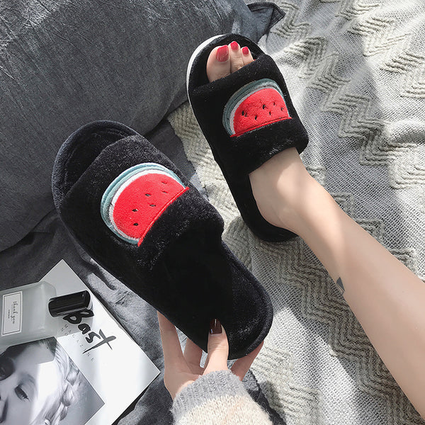Cute fruit cotton slippers yc21048