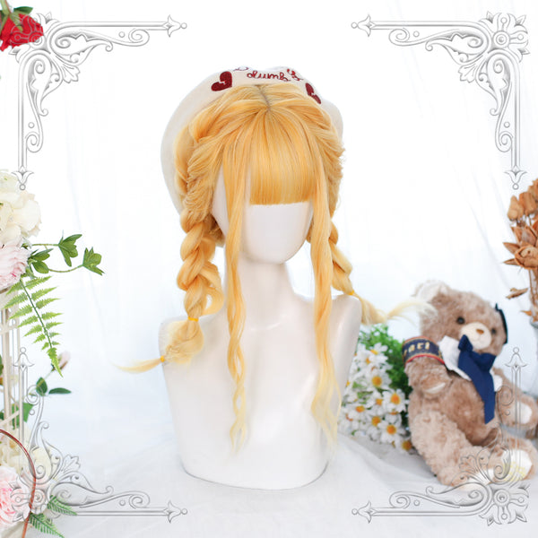 Lolita Fashion Daily Gold Wig yc23607