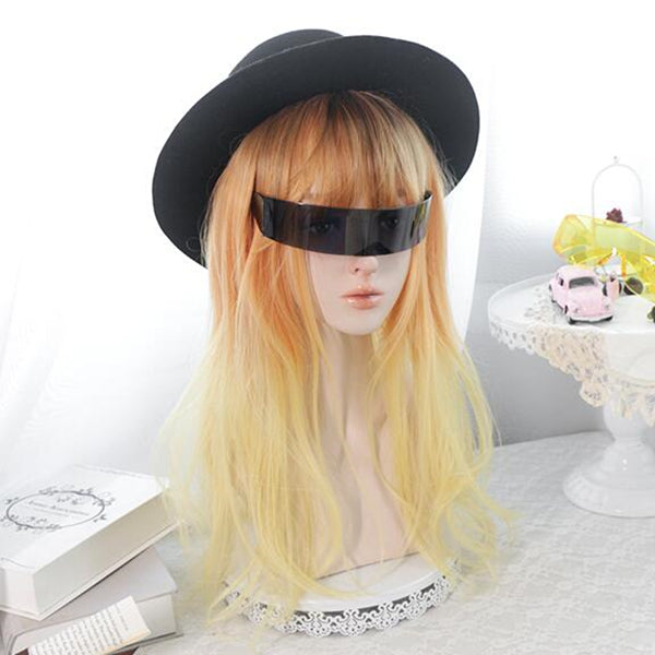Harajuku Fashion Orange Yellow Gradient Wig yc23558