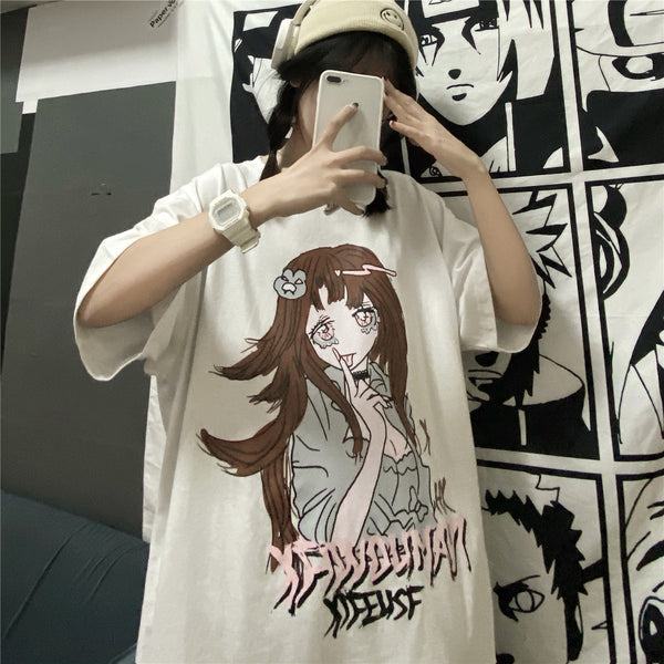 Harajuku Cartoon Girl T-shirt YC24054