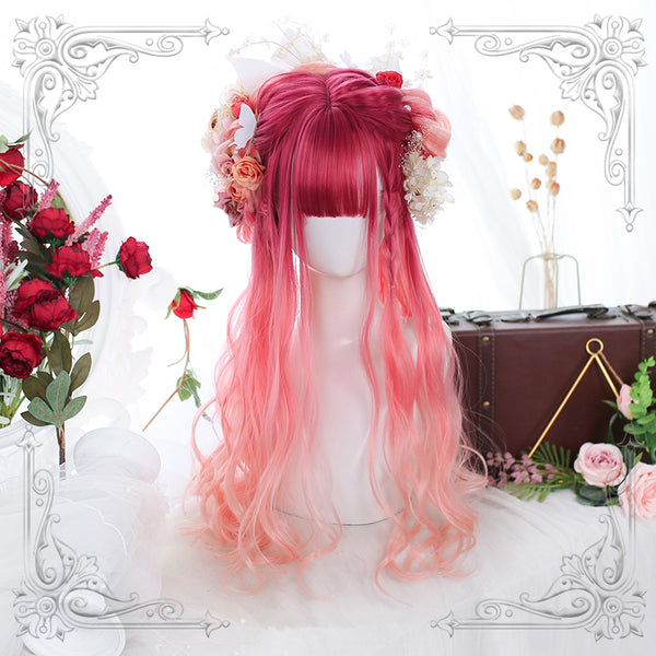 Japanese Harajuku Gradient Curly Wig yc23685