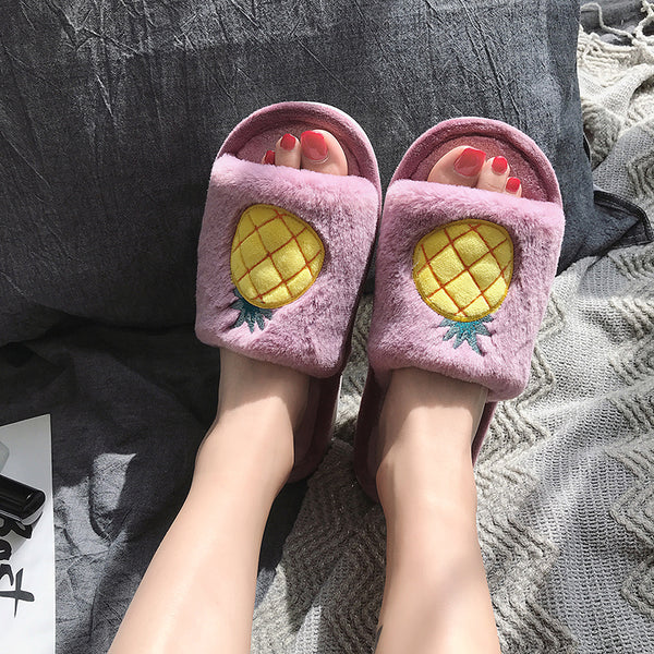Cute fruit cotton slippers yc21048
