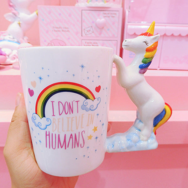 Rainbow Unicorn Ceramic Cup yc21097