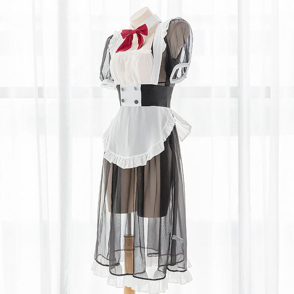 Sexy transparent cos maid costume yc23173