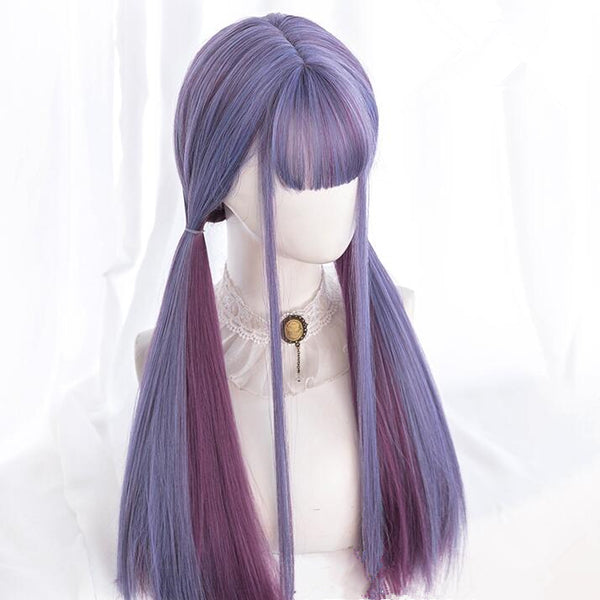 Fashion daily mixed color straight wig yc23486
