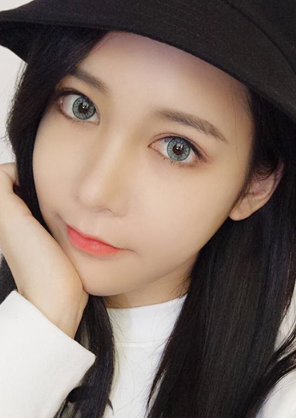 Blue-gray contact lens (TWO PIECE)  YC21242