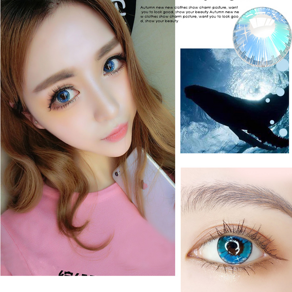 COSplay Colorful Blue£¨Two piece£©Contacts Lens YC20763